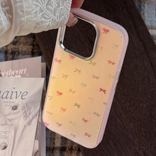 Load image into Gallery viewer, Gilt sweet bow for iphone17Promax mobile phone case 15 laser 13 anti-drop 14 Korean 11 hard