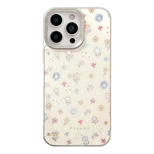 Load image into Gallery viewer, Gilt mobile phone case Apple 16 color small floral 17promax for iPhone14 anti-drop 11 glass 13 hard