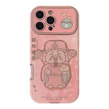 Load image into Gallery viewer, Pink God of Wealth gift for iphone16 iPhone case 14promax cortex 15 three-dimensional 17 New Year