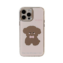 Load image into Gallery viewer, Cute cute pet dog iphone16 is suitable for 17promax Apple mobile phone case 15 electroplated mirror surface 11 generation 12
