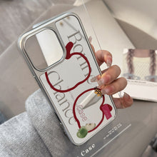 Load image into Gallery viewer, Premium sense is suitable for 16promax mobile phone case iphone17 mirror line Apple 15 electroplating silver 13 generation