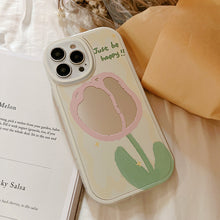 Load image into Gallery viewer, Creative mirror flower 15pro max apple 12 mobile phone case iphone16 makeup 14pro set 8p suitable for 11
