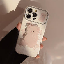 Load image into Gallery viewer, Korean bear holder iphone15 apple 16promax mobile phone case 17 suitable for ins super cute 11/12