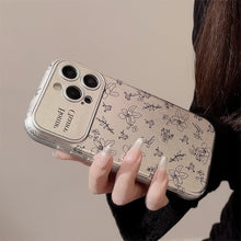 Load image into Gallery viewer, Sketch flower for iphone16 iPhone 15 mobile phone case 13promax silver leather 17 premium sense 12 Korean