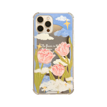 Load image into Gallery viewer, ins Literary Tulip iphone17 Apple 16 Mobile Phone Case 15Promax Silicone 11 Makeup Mirror X Applicable