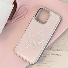 Load image into Gallery viewer, Gilt Epoxy iphone16 Sweetheart Cat Suitable for 17 Apple 15promax Mobile Phone Case 13 Electroplating 14 Huawei