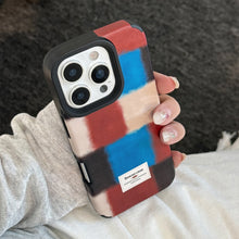 Load image into Gallery viewer, Personalized retro plaid splicing for iphone16promax iPhone 17 case 15 premium 14 leather 13