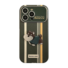 Load image into Gallery viewer, American stripes are suitable for Apple 15promax mobile phone case iphone16 cartoon bracket 17 all-inclusive 13 generation 14.