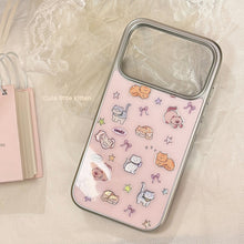 Load image into Gallery viewer, Gilt cute cat for apple 17pro max mobile phone case iphone16 electroplating 14 hard 13 huawei p70