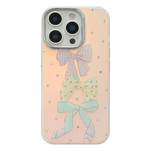 Load image into Gallery viewer, Gilt applicable iphone15Promax mobile phone case 16 color polka dot bow 13 sweet 17 anti-drop laser