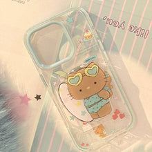 Load image into Gallery viewer, Stereo cartoon iPhone17promax Apple 16 mobile phone case, black cat suitable for 14 folding mirror 13 soft