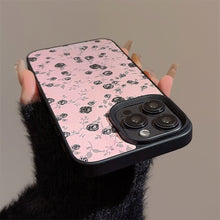 Load image into Gallery viewer, Black Rose Flower Apple 15 Mobile Phone Case 17promax Gentle Powder 11 Suitable for iPhone16 Cortex 12 Premium