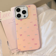 Load image into Gallery viewer, Gilt sweet bow for iphone17Promax mobile phone case 15 laser 13 anti-drop 14 Korean 11 hard