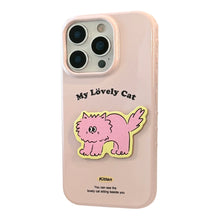 Load image into Gallery viewer, Fun color cat iphone16 mobile phone case apple 15promax for 17 anti-drop 14 three-dimensional 13 creative