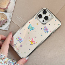 Load image into Gallery viewer, Three-dimensional butterfly is suitable for 16 Apple 15promax mobile phone case iphone17 electroplated mirror 13 sweet 15 generation