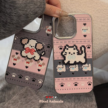 Load image into Gallery viewer, Fair Island cartoon apple 16 mobile phone case 17promax leather 15 for iPhone13 plating hard 11 couple