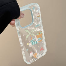 Load image into Gallery viewer, Stereo cartoon iPhone17promax Apple 16 mobile phone case, black cat suitable for 14 folding mirror 13 soft