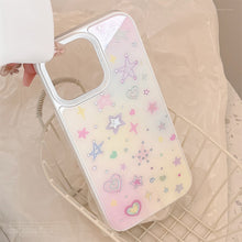 Load image into Gallery viewer, Gilt star iPhone17 mobile phone case Apple 15 small fresh 11 suitable for 16pro max sweet 14 glass