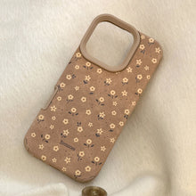 Load image into Gallery viewer, Autumn small flowers are suitable for iphone16 Apple 17promax mobile phone case 15 retro 14 suede 13 generation hair
