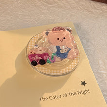 Load image into Gallery viewer, Gilt color illustration for Magsafe magnetic bracket personalized cartoon mobile phone airbag bracket telescopic portable