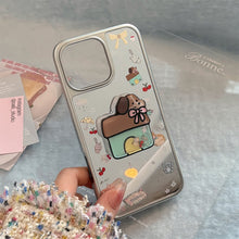 Load image into Gallery viewer, Korean ins electroplated mirror surface is suitable for 16 Apple 15Pro Max mobile phone case iphone17 Puppy Shake Music 13
