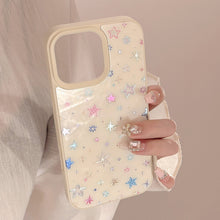 Load image into Gallery viewer, Gilt colorful stars Apple 16 mobile phone case for iPhone16Pro max small fresh 15 anti-drop 14/13