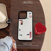 Load image into Gallery viewer, ins Korean cartoon suitable for 16 Apple 17Pro Max mobile phone case iphone14 mirror 13 love bracket 15