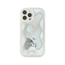 Load image into Gallery viewer, Cold wind temperament floral iphone16pro max mobile phone case 15 Apple 11 makeup mirror XR suitable for 14pro