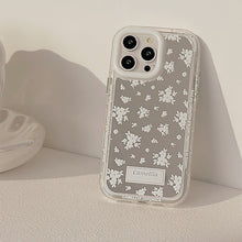Load image into Gallery viewer, White tea ins gentle and fresh for 17Pro Max Apple 16 mobile phone case iPhone15 mirror 12 lanyard 11