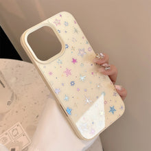 Load image into Gallery viewer, Gilt colorful stars Apple 16 mobile phone case for iPhone16Pro max small fresh 15 anti-drop 14/13