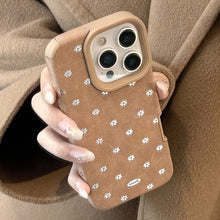 Load image into Gallery viewer, Gilt suitable for iphone17 Apple 16promax mobile phone case 15 autumn and winter brown fluff 14 suede 13 anti-drop