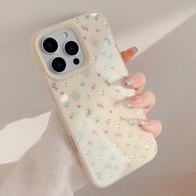 Load image into Gallery viewer, Gilt ins color floral apple 16 mobile phone case 15 for iPhone16Pro max glass 13 hard 12/11