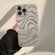 Load image into Gallery viewer, Abstract mirror iphone16 iPhone case 17promax simple 13 premium 11 makeup mirror 12 zebra pattern