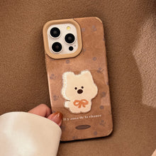 Load image into Gallery viewer, Cortical three-dimensional puppy patch for iphone16 iPhone case 17promax retro 15 pom-pom 13