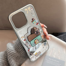 Load image into Gallery viewer, Korean ins electroplated mirror surface is suitable for 16 Apple 15Pro Max mobile phone case iphone17 Puppy Shake Music 13