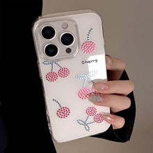 Load image into Gallery viewer, Gilt Ruby Cherry Mobile Phone Case Suitable for 16 Apple 17Promax Premium iPhone13 Hard 12 Generation 14