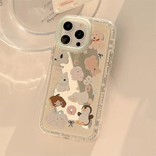 Load image into Gallery viewer, Cute pet mirror is suitable for 17ProMax Apple 15 mobile phone case iPhone16 fun cartoon 12 anti-drop 11 generation