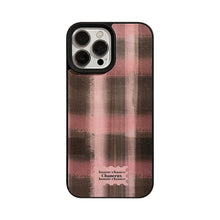 Load image into Gallery viewer, Girl contrasting color plaid Apple 16 mobile phone case 17promax autumn and winter sweet and cool 11 for iPhone13 leather 12