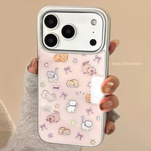 Load image into Gallery viewer, Gilt cute cat for apple 17pro max mobile phone case iphone16 electroplating 14 hard 13 huawei p70