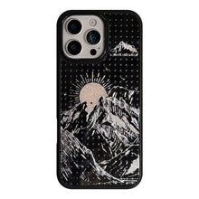 Load image into Gallery viewer, Gilt mobile phone case Apple 17promax protective case iPhone 16 Sunrise Jinshan 12 for 15 personalized glass