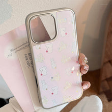 Load image into Gallery viewer, Gilt apple 16pro max mobile phone case iphone17 color polka dot cute rabbit 15 for 13 huawei p70