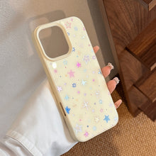 Load image into Gallery viewer, Gilt colorful stars Apple 16 mobile phone case for iPhone16Pro max small fresh 15 anti-drop 14/13