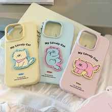 Load image into Gallery viewer, Fun color cat iphone16 mobile phone case apple 15promax for 17 anti-drop 14 three-dimensional 13 creative