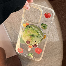 Load image into Gallery viewer, Gilt Vegetable Cartoon Suitable for Magsafe Magnetic Bracket Mobile Phone Airbag Bracket Telescopic Portable Advanced Personality