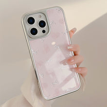 Load image into Gallery viewer, Gilt Apple 16promax mobile phone case iphone17 love bow 14/13 electroplating suitable for Huawei P70