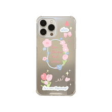 Load image into Gallery viewer, Fresh small floral iphone17 Apple 16Promax mobile phone case 15 silicone 11/12 makeup mirror X