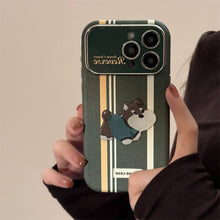 Load image into Gallery viewer, American stripes are suitable for Apple 15promax mobile phone case iphone16 cartoon bracket 17 all-inclusive 13 generation 14.