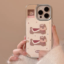 Load image into Gallery viewer, Cortical three-dimensional cartoon puppy Apple 16 mobile phone case 17promax New Year's 15 for iPhone13 lanyard 11