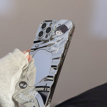 Load image into Gallery viewer, Cute couple avatar iPhone17 iPhone case 14promax plating 15 for 12 mirror 16 folds