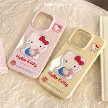 Load image into Gallery viewer, Gilt three-dimensional cartoon cat for 17promax Apple 16 mobile phone case iphone14 lanyard 13 girl